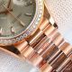 Swiss Rolex new Day-Date Rose Gold Silver Dial with Baguette 36 Men's Watch (4)_th.jpg